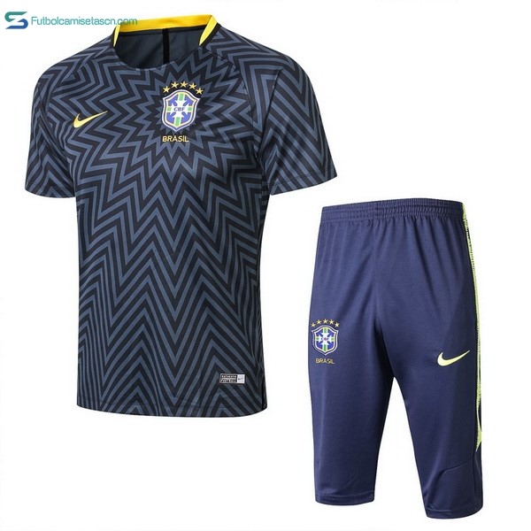 Entrenamiento Brasil Conjunto Completo 2018 Azul Gris